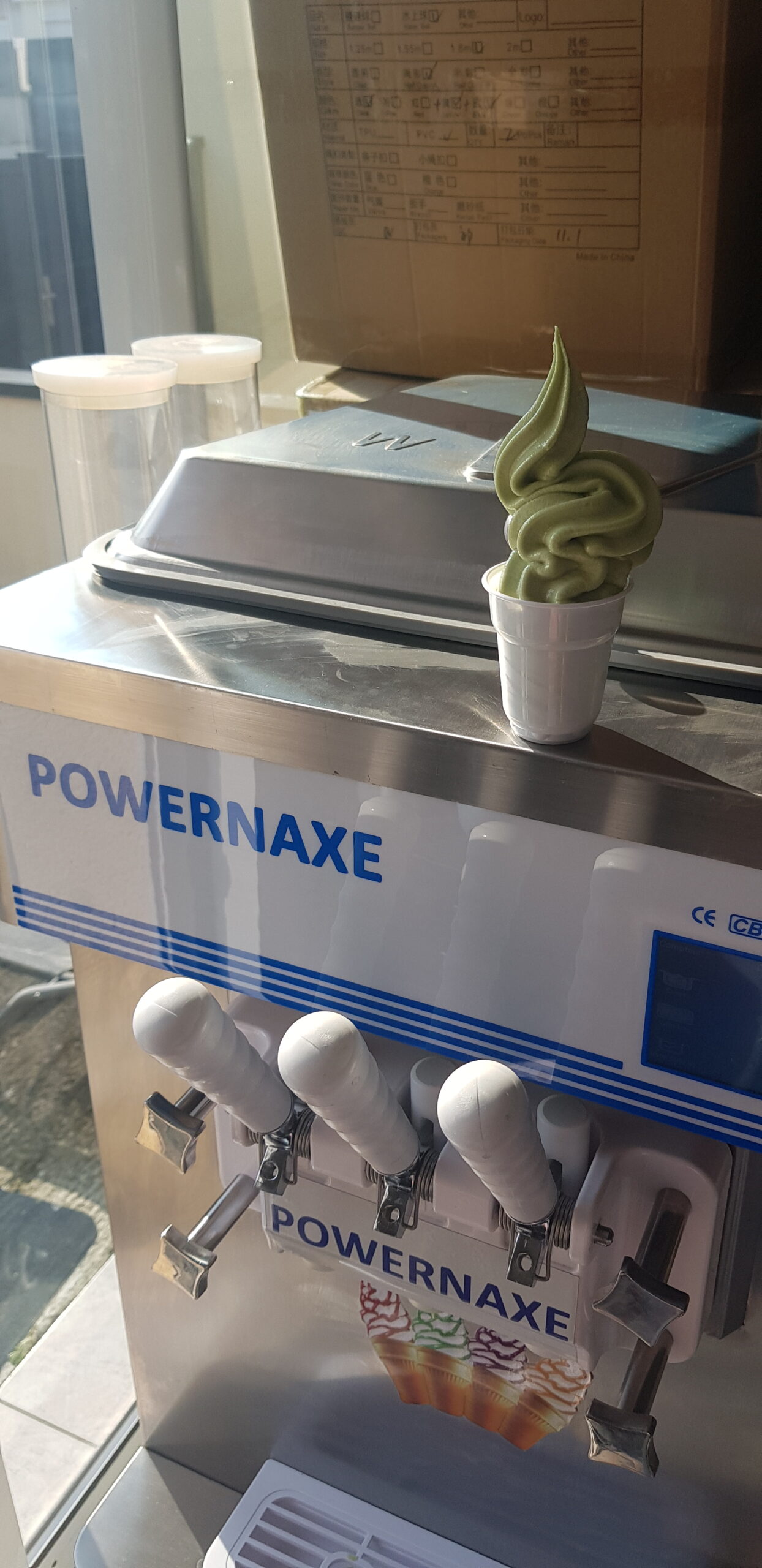 Machine à glace italienne de comptoir 1,1 kw 1 manette