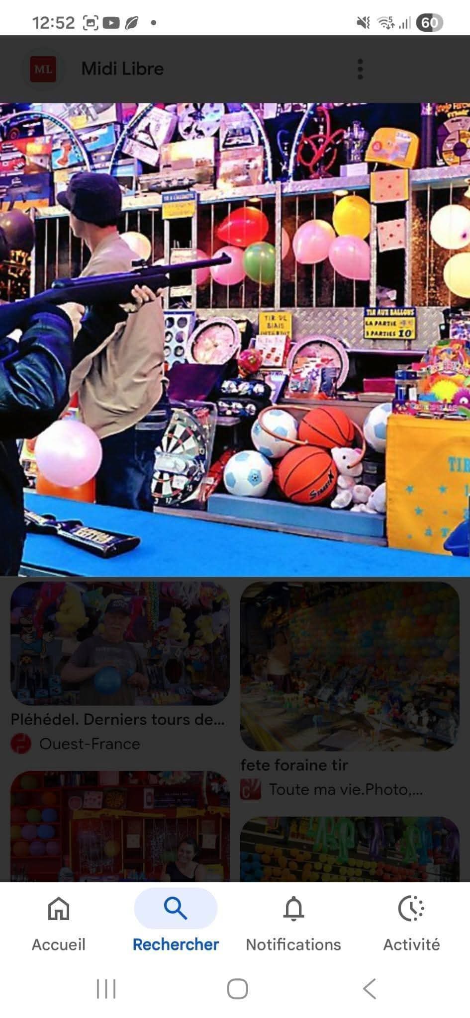 Ballon tir forain G7